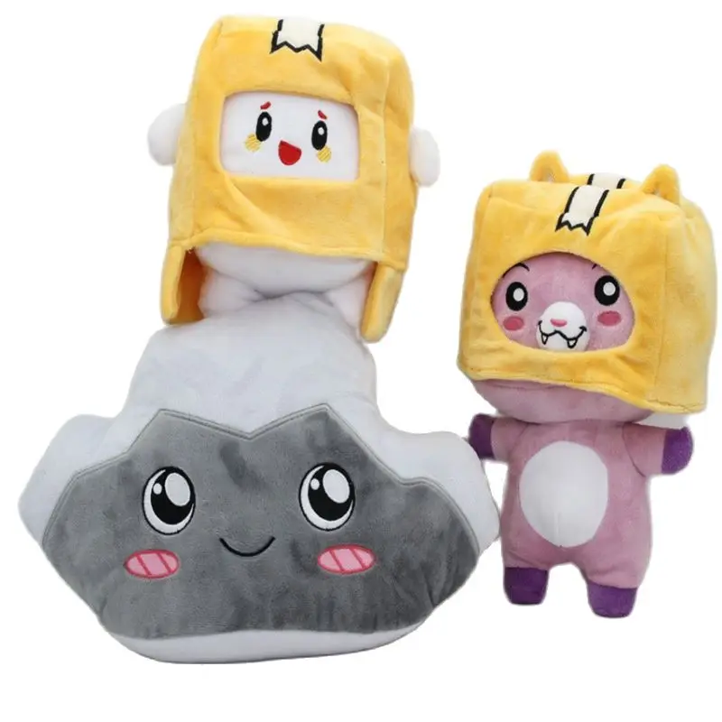 

4 Style Lankybox Removable Cartoon Robot Soft Toy Plush Children's Gift Turned Into A Doll Girl Bed Pillow