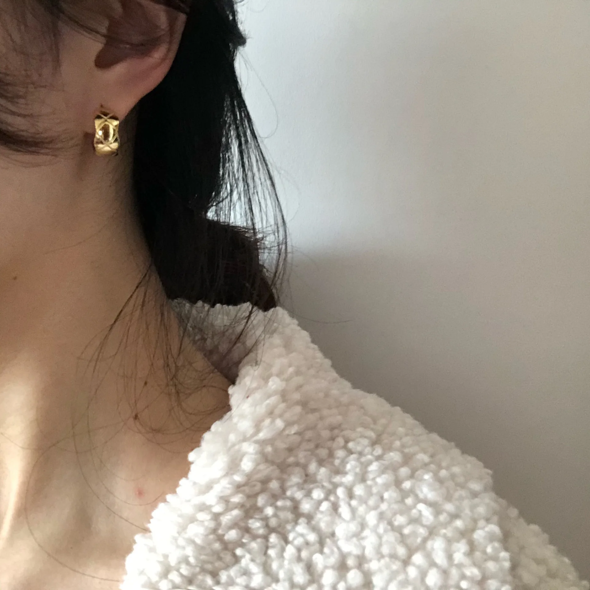 Женские волнистые серьги-гвоздики с-образной формы из стерлингового серебра 925