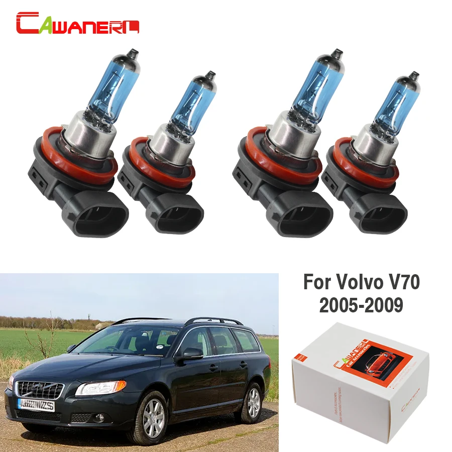 Cawanerl 4 X H9 H11 100 Вт галогенная лампа для автомобиля фонаря ламповый патрон