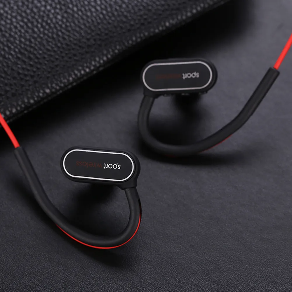 Беспроводные наушники Спортивные Bluetooth гарнитура с шейным ободом и микрофоном