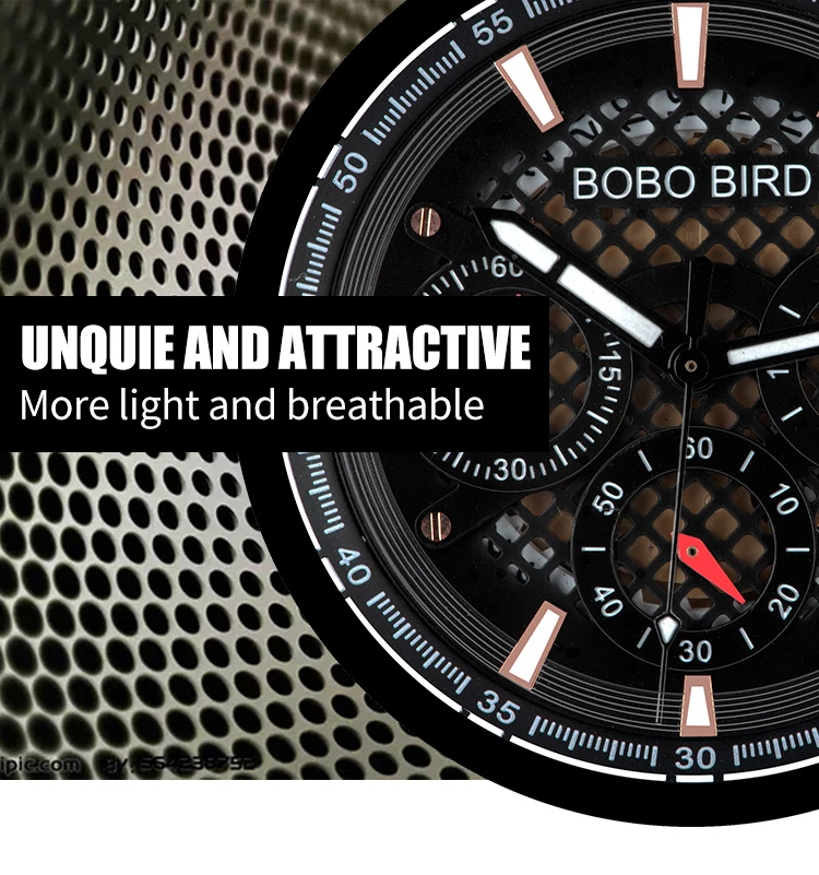 BOBO BIRD Men Wood Quartz Wristwatch Retro Green Sandalwood Timepiece Multifunctional Chronograph Accept Customized reloj hombre