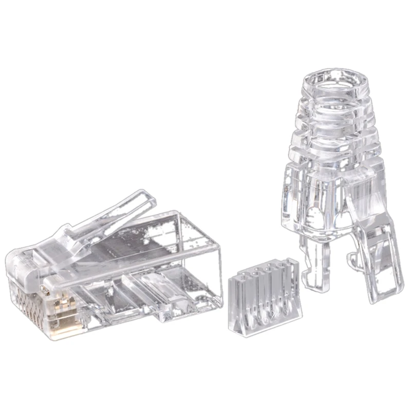 100 шт. Cat6 RJ45 разъем UTP кабель Ethernet Jack 8P8C сеть CAT 6 Модульные вилки с 5 мм шапки|Сетевые
