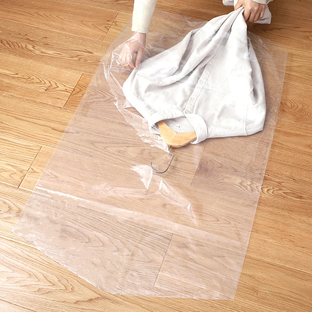 

50pcs 60x90cm Clothes Dust Cover Clear Garment Bags Disposable Storage Bags for Home Shop Outdoor