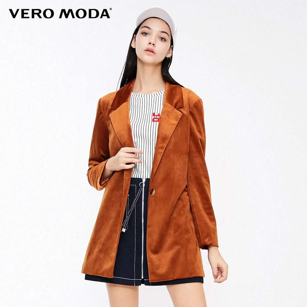 Tortoise shell Vero Moda зимний женский OL свободный крой лацкан с длинными рукавами костюм Куртка Блейзер | 318408504 - Цвет: Tortoise shell