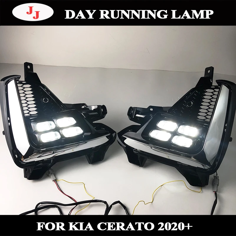 

LED Daytime Running Light For Kia K3 Cerato 2018 2019 2020 1 Pair Car Flashing 12V Car DRL Fog Lamp Waterproof