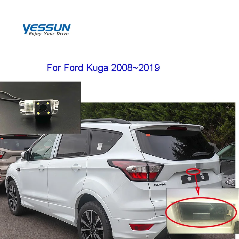 Камера заднего вида Yessun для Ford Kuga/Escape 2008 ~ 2019 камера или кронштейн номерного знака