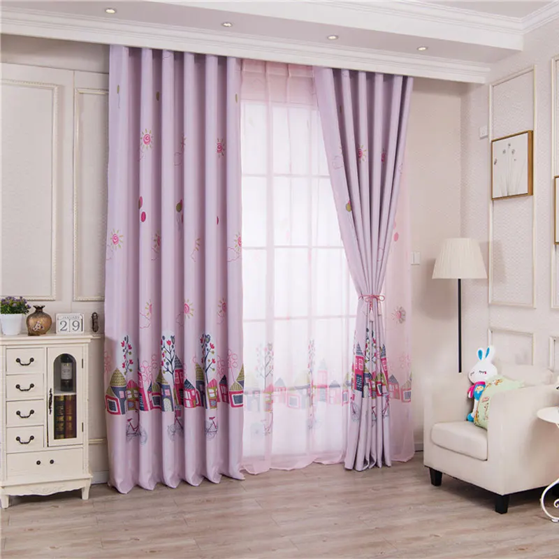 Top Finel Kids Curtains for Living Room Bedroom Tree Pattern Design Window Baby Lovely Children Drapes | Дом и сад