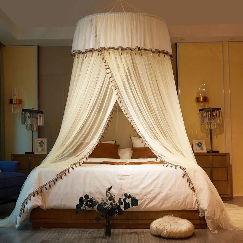 

Принцесса Москитная сетка для девочек романтическая москитная сетка подвесное купольное постельное белье утолщенная пряжа для кроватки п...