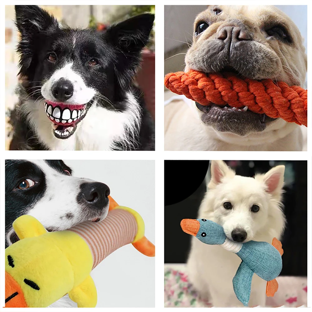 4 шт. игрушки для собак кости домашних питомцев шарики летающие диски пищалка