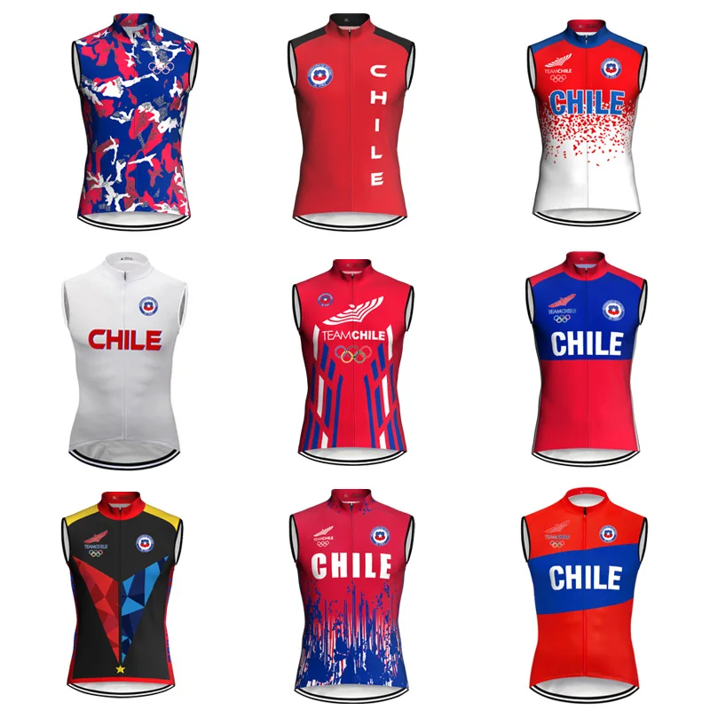 

2022 Chile Pro Vest Sleeves Cycling Jerseys For Wear Race Road MTB Maillot Downhill Sport Quick Step Summer Breathable bike Tops