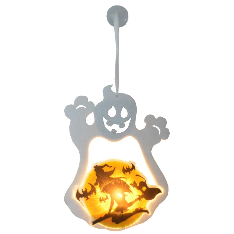 

Креативный волоконно-оптический светильник на Хэллоуин тематический светящийся светильник для вечеринки реквизит силуэт украшение Хэлло...