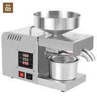220v110v household oil press intelligent digital temperature control stainless steel kitchen appliance 38mm inlet front switch