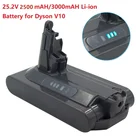 Литиевая сменная батарея для пылесоса Dyson V10, 25,2 в, 3000 мАч