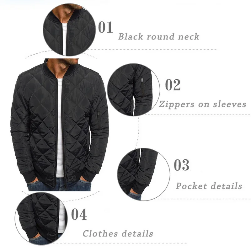 HEFLASHOR 2019 Slim Fit Теплые пальто осень зима мужская легкая ветрозащитная теплая