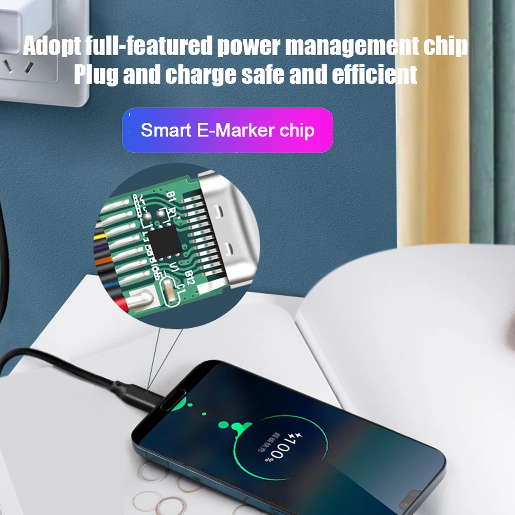 Кабель USB C к 3 2 Gen видеокабель HD 4K 60 Гц PD 100 Вт 5A кабель для быстрой зарядки передачи