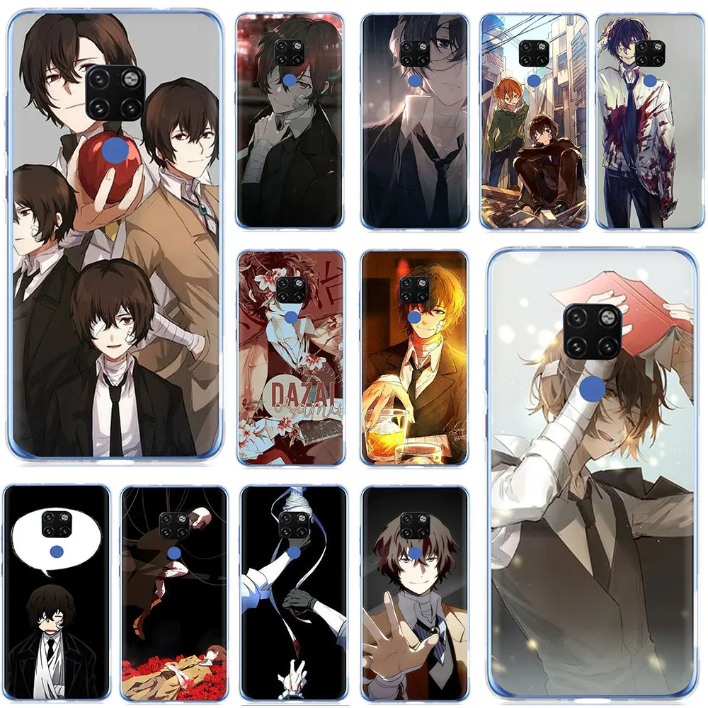 Жесткий чехол для телефона Bungou Stray Dogs Dazai Osamu Huawei Y5 Y6 Y7 Y9 Mate10 20 30 Pro Lite Nova 2i 3 3i 5i |