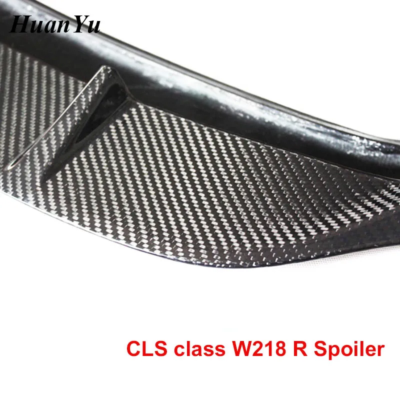 W218 R спойлер на багажник из углеродного волокна для Mercedes benz CLS Class 2011 2016 глянцевые