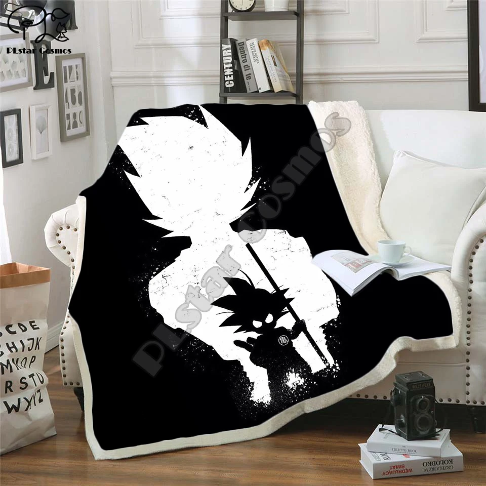Anime 3D Printed Sherpa Blanket Couch Quilt Cover Travel Bedding Outlet Velvet Plush Fleece Bedspre style-12 | Дом и сад