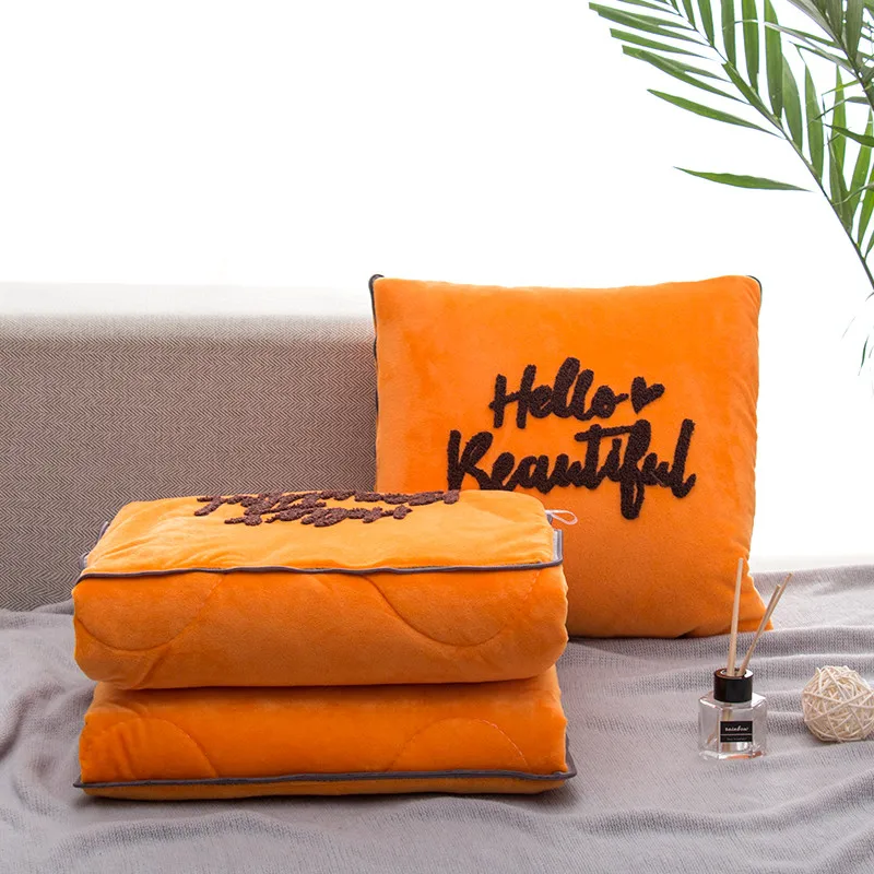 Зимняя утолщенная Автомобильная подушка одеяло Двойная для спины кровати