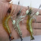 1 шт. 9,5 см 6,4 г искусственная рыболовная приманка бионические Креветки мягкие приманки для рыболовных снастей фосфоресцирующий люминесцентный светящиеся в ночное время бусины