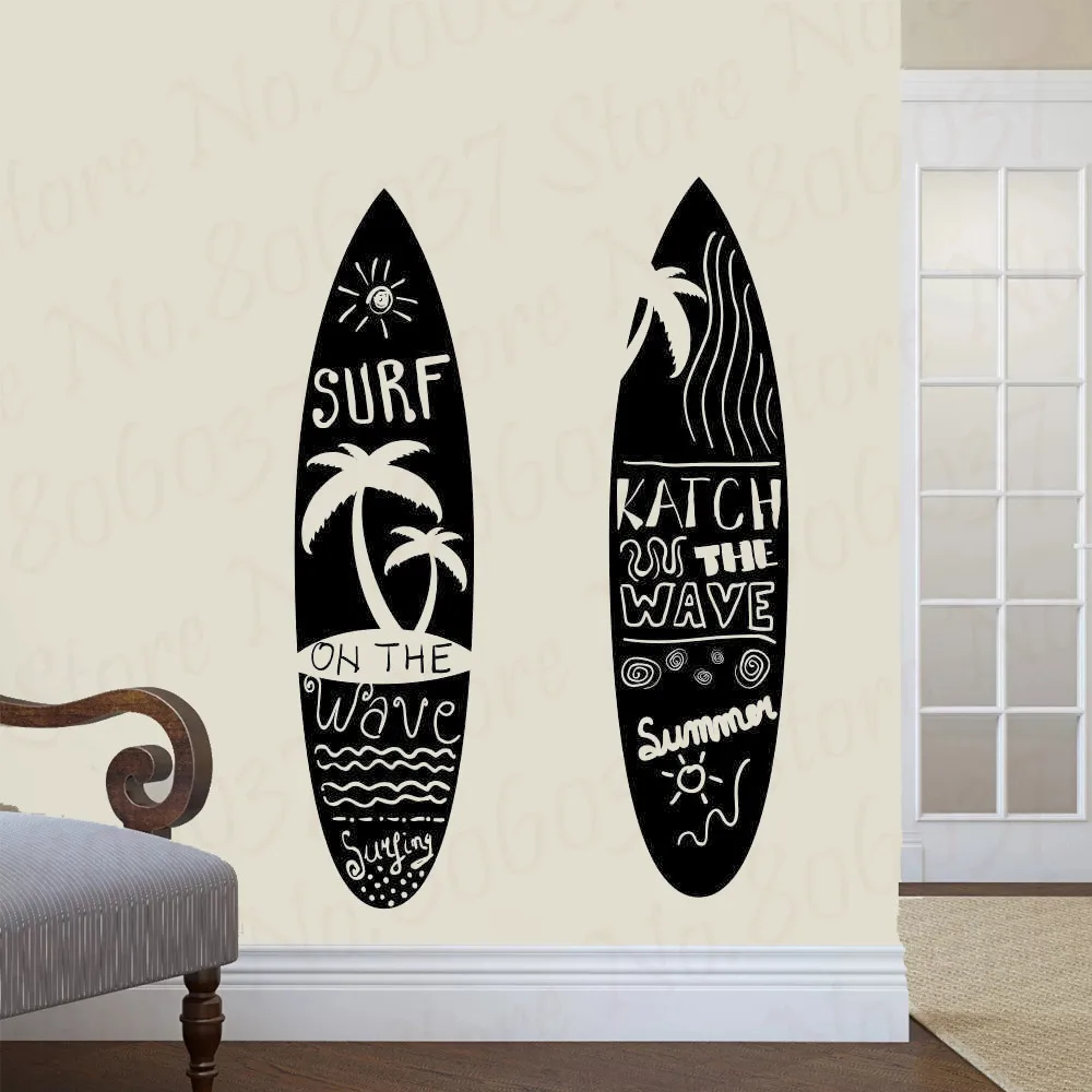 Pegatina para tabla de Surf, póster de vinilo para pared, barco, yate, decoración, Mural, WL2006