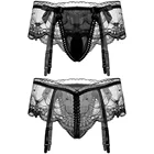 Мужское сексуальное черное кружевное нижнее белье, мужские трусики, эротическое нижнее белье, трусы-брифы, трусы с мешочком для пениса, мужские эротические трусы, стринги, трусы