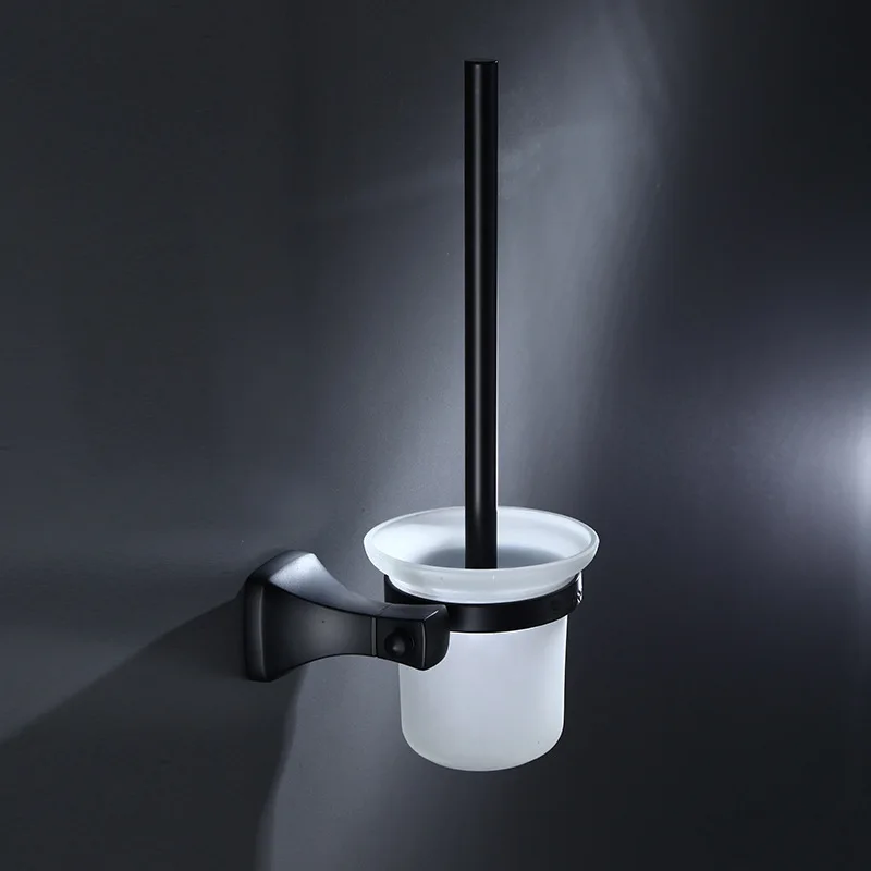 Набор черных алюминиевых щеток для унитаза черный стеллаж туалетной щетки