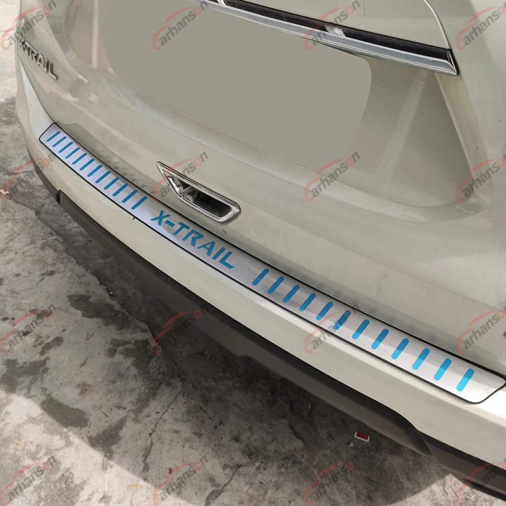 Автомобильный Стайлинг Нержавеющая сталь Крышка Авто Задний бампер протектор