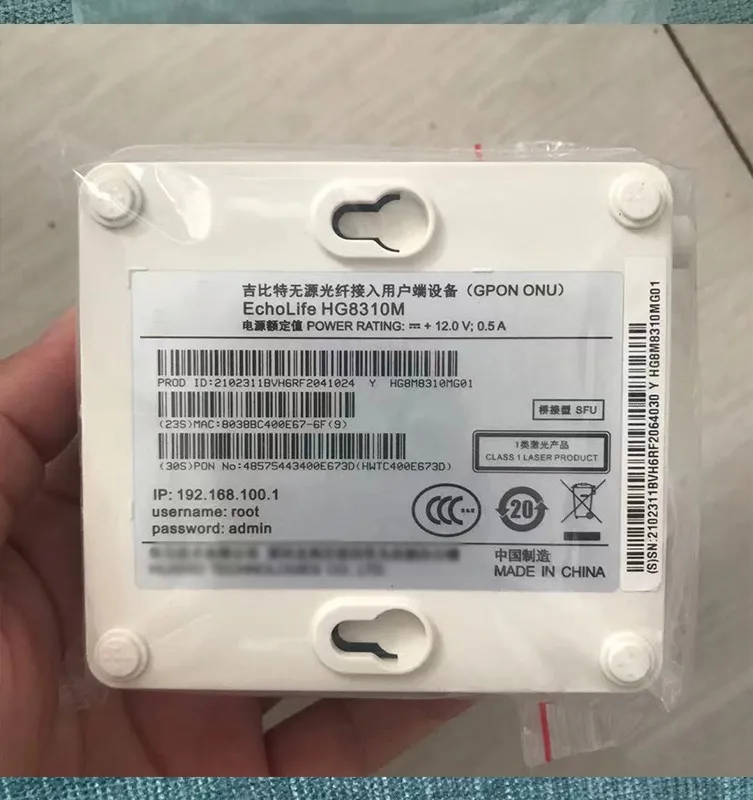 

Подержанный оптоволоконный ont-роутер gpon ONU hg8310m epon hg8010h FTTH без питания, 100 Оригинальная английская версия, 100% шт.