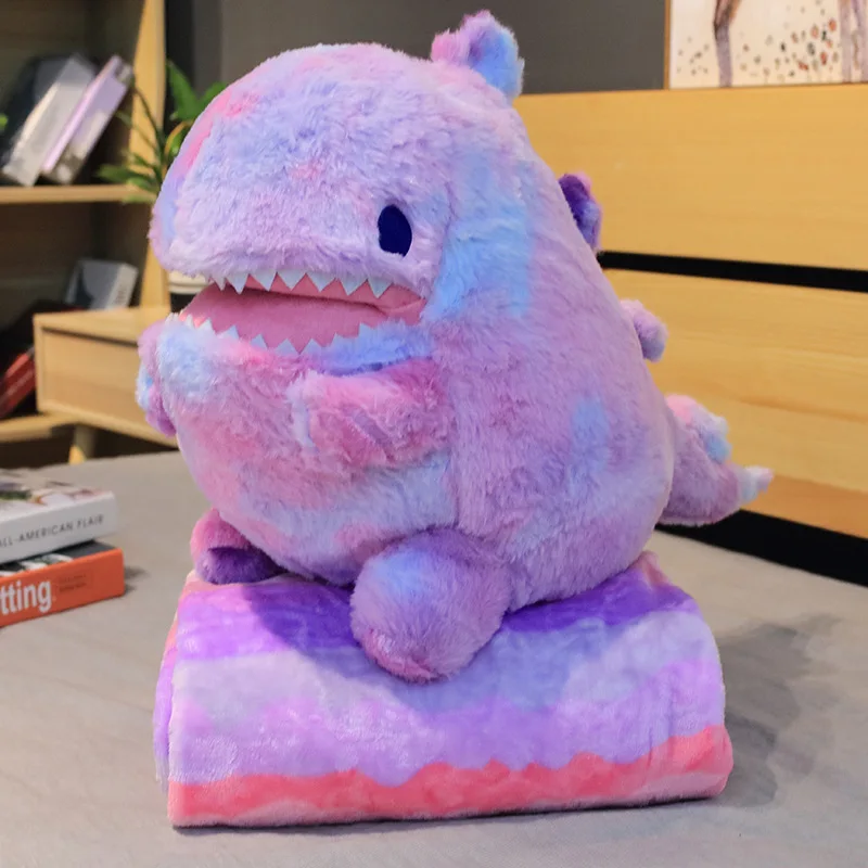 1 шт. 60 см Kawaii Радуга динозавр плюшевые игрушки милая набивная подушка животное
