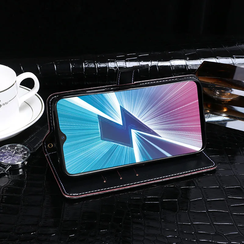 ДЛЯ Vivo Y17 Чехол кошелек Флип Роскошный крокодиловый зернистый кожаный чехол для Vivo Y17 чехол для телефона Fundas аксессуары