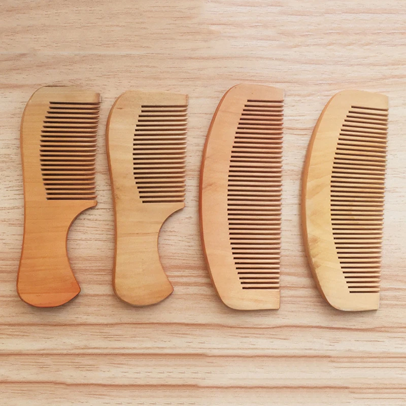 

14cm cm Wooden Comb Natural Anti-static Health Peach Wood comb (B01) without Handles none Single pack