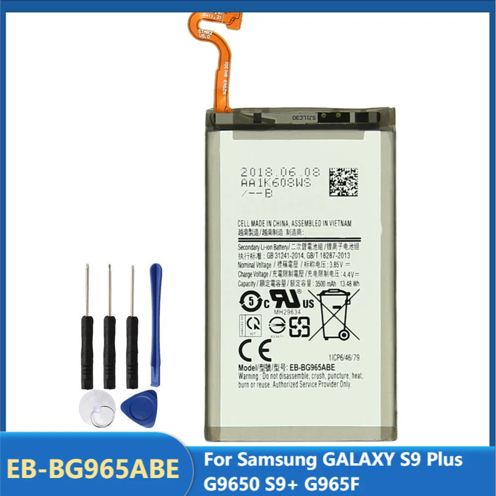 

Оригинальная запасная аккумуляторная батарея для телефона Samsung GALAXY S9 Plus G9650 S9 + G965F, аккумуляторные батареи 3500 мАч