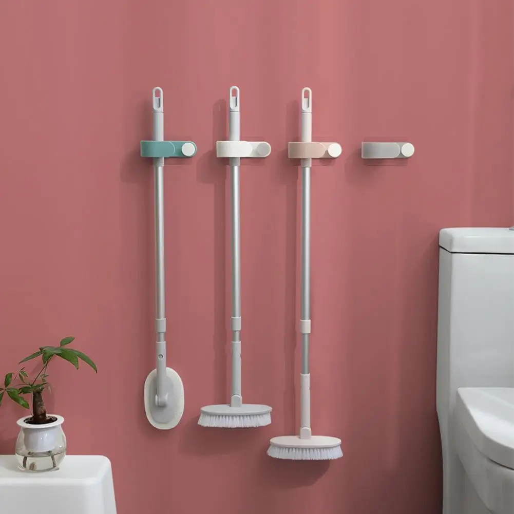 

Mop And Broom Holder Wall Mounted Storage Rack Multi-Function Mop Organizer 2-In-1 Seamless Mop Hook For Bathroom