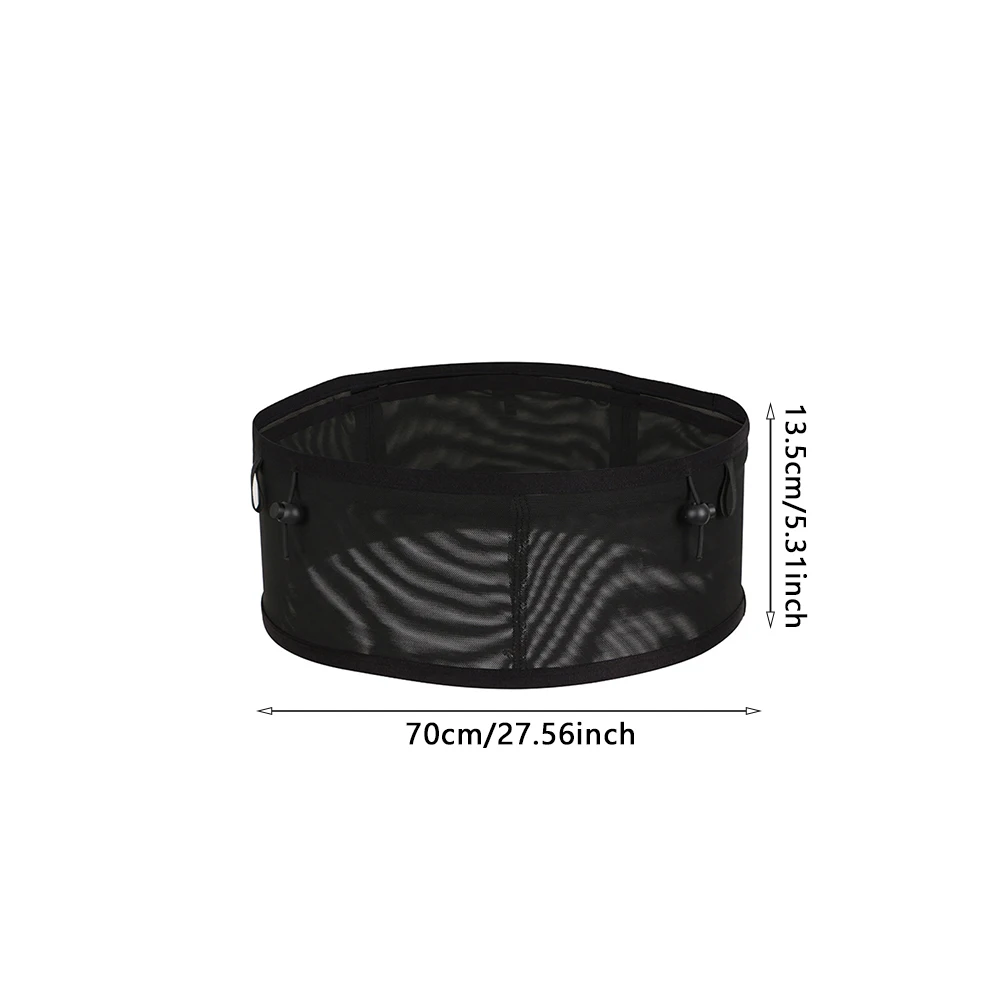 

Women Men Easy Clean Mesh Large Capacity Waist Pack Ultra Thin Outdoor Sports Multi Pockets Multifunctional Universal Bag