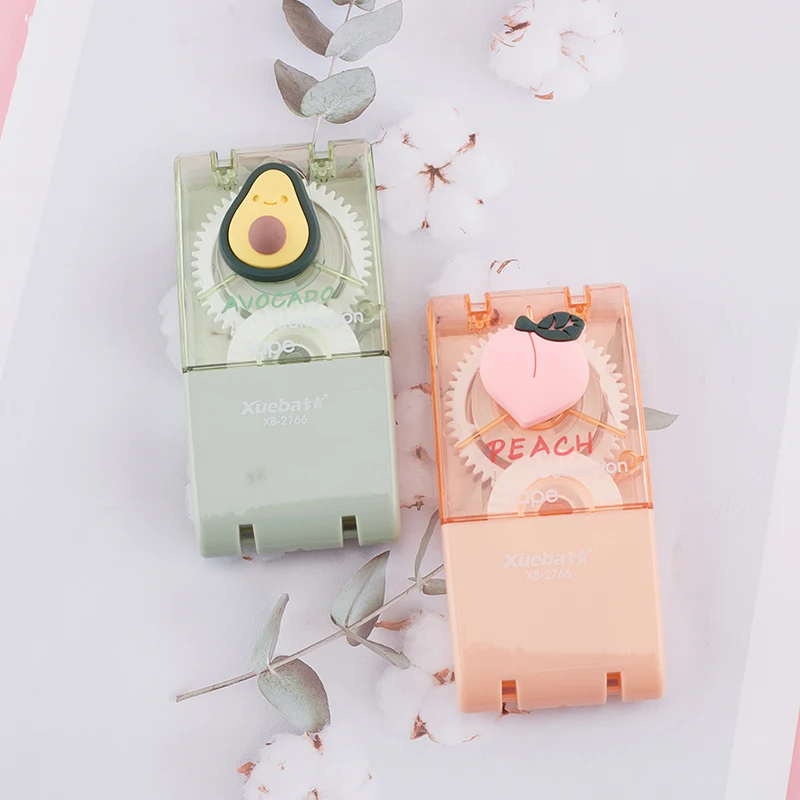 

Student correction tape set cute learning stationery school portable peach correction tool office stationery