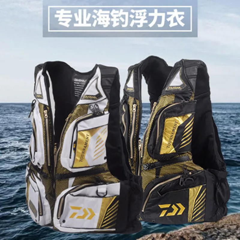 Outdoors Professional Fishing Vest NEW Fishing Life Jacket Vest Summer Multi-function Buoyancy 120 Kg