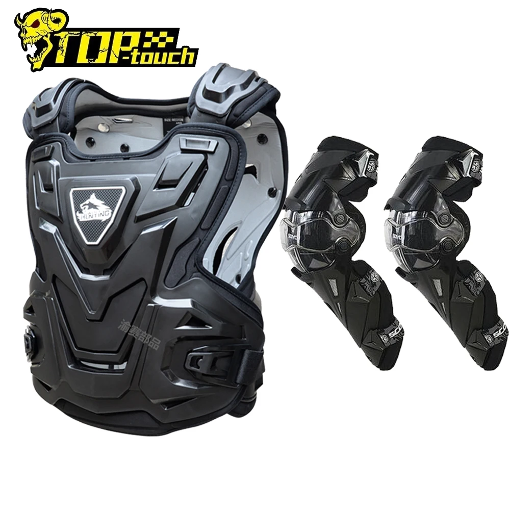 

Body Armor Vest Protector Motorcycle Knee Pads Armor Motocross Jacket Bike Chest Pads Suit Skiing Skating Cycling Riding Jacket