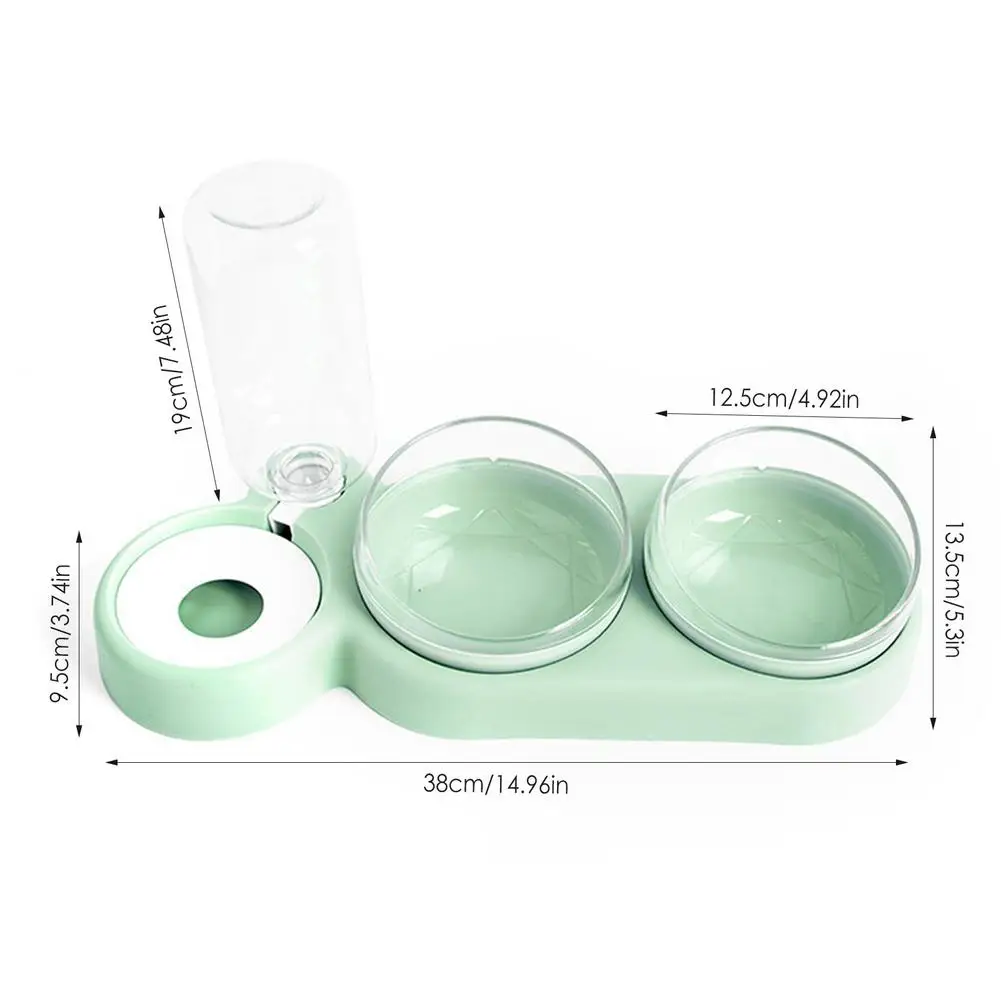

Pet Water Dispenser Cat Automatic Feeder Plastic Dog Water Bottle Food Water Dispenser Pet Feeding Bowl With 3 Bowls For Cat Dog