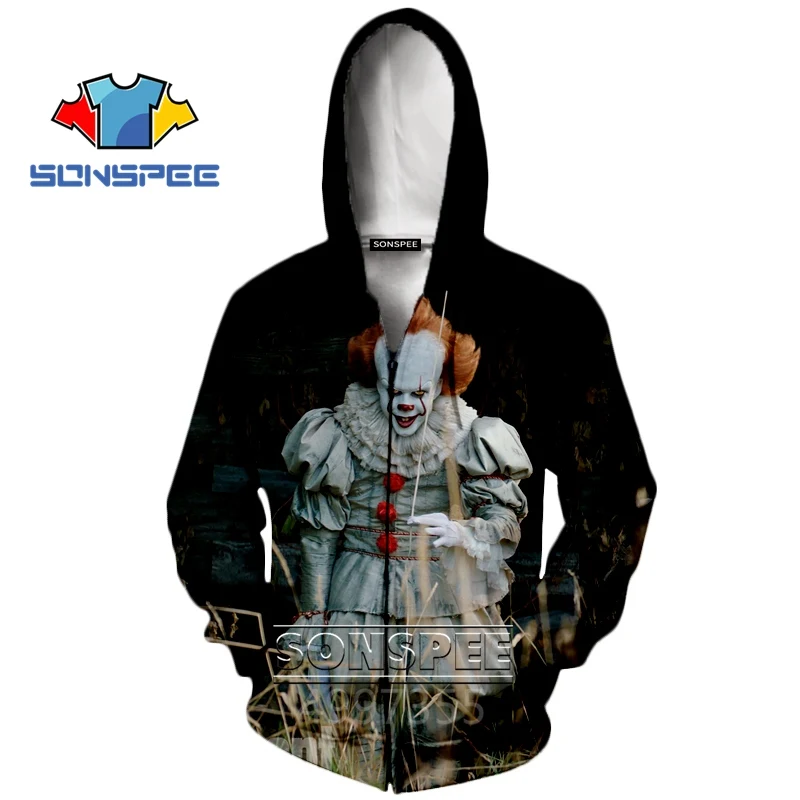 SONSPEE Stephen King's It clown Harajuku/футболка с 3d принтом для мальчиков и девочек-подростков/толстовки/шорты Детская одежда X213