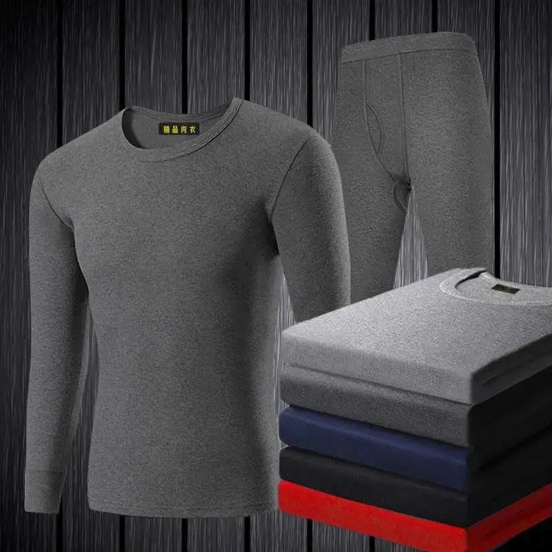 

Men's Thermal Underwear Sets Solid Warm Long Johns 2 Piece/Set Clothing Long Sleeve Thin Keep Warm Comfortable Sport Suits