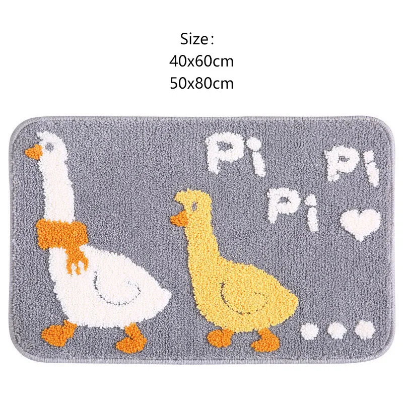 Коврик для ванной с изображением утки Нескользящий Впитывающий очень мягкий