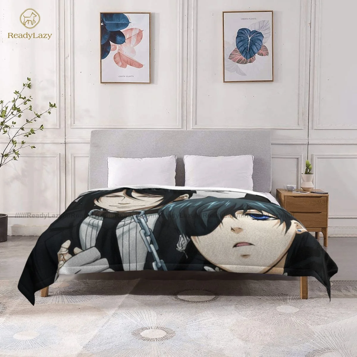 

Kuroshitsuji Blanket Sherpa Fleece Bed Blanket Super Soft Cheap Fluffy Bedspread