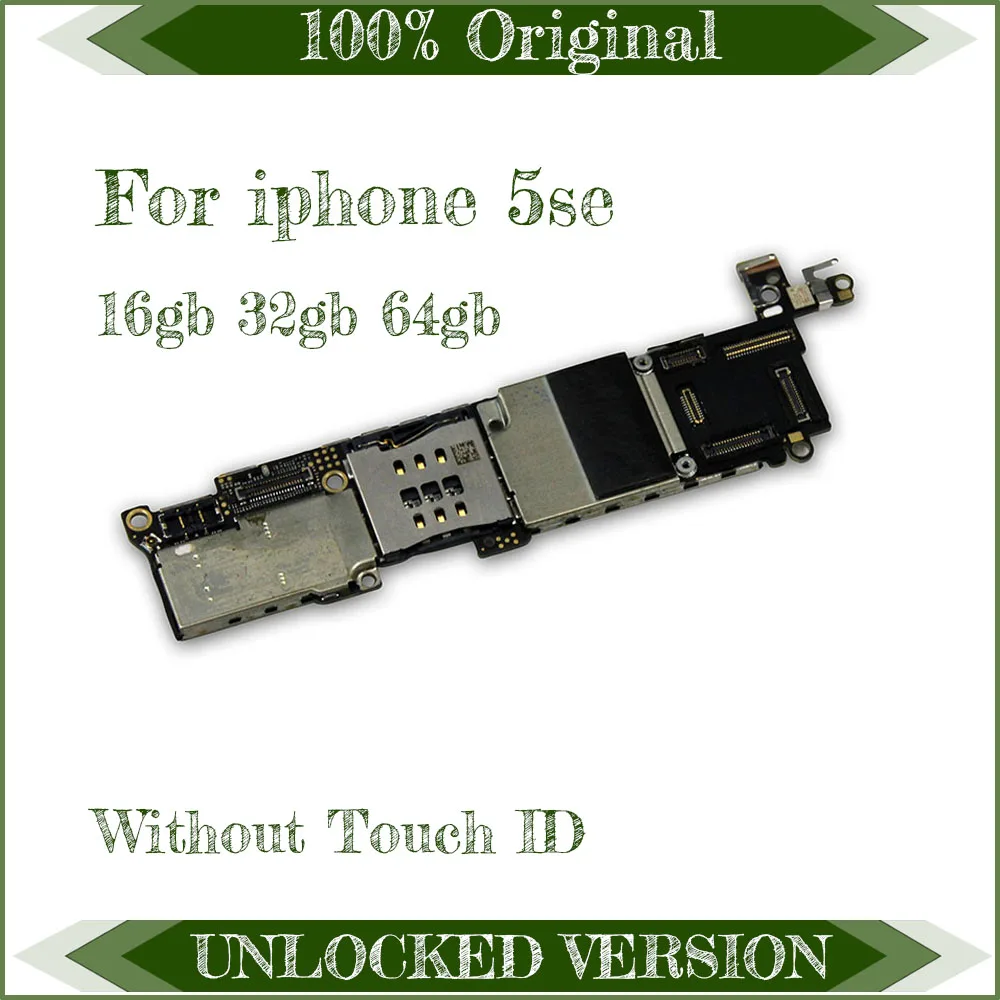 Материнская плата для iphone SE с Touch ID/без ID 100% оригинальная материнская 5SE полными