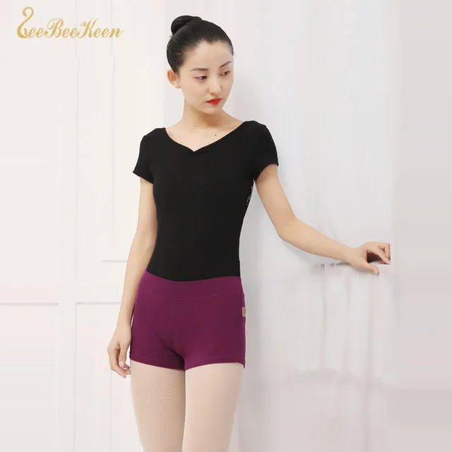 

Черные/серые/фиолетовые гимнастические Балетные Шорты, трусы, шорты для тренировок балетных танцев для взрослых, танцевальная одежда для б...