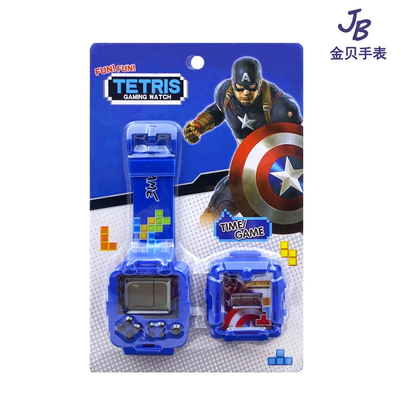 Disney Spiderman Children's Watch Cartoon Character Iron Man Game Console Toy Mickey Frozen Electronic kids Gifts | Наручные часы