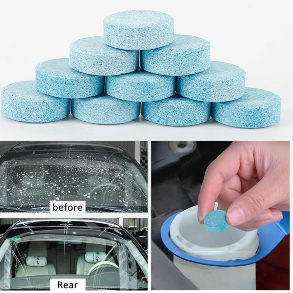 

10 pcs Car Wiper Glass Cleaning Washer Car Windshield Cleaner Tool Window Glass Cleaner Car Accessories 1PCS=4L Water