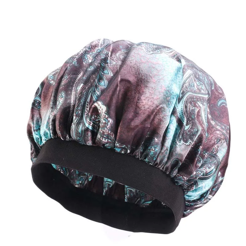 Африканская Ретро эластичная женская шапка-тюрбан с цветочным принтом шапка для