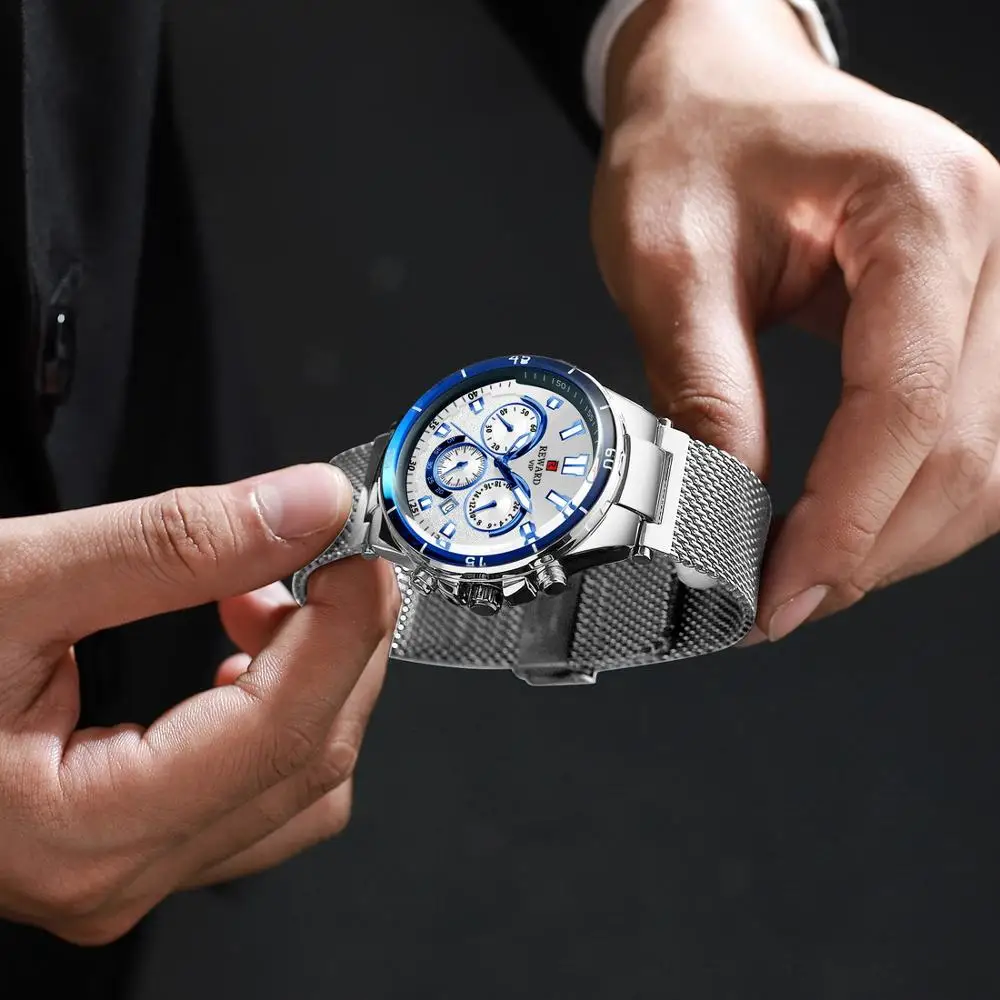 Роскошные Брендовые мужские часы ультра тонкие Кварцевые водонепроницаемые с