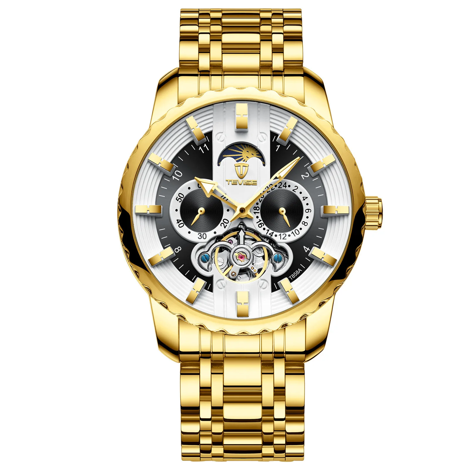 

Tevise T856A2019 new watch men's tourbillon automatic net red water watch